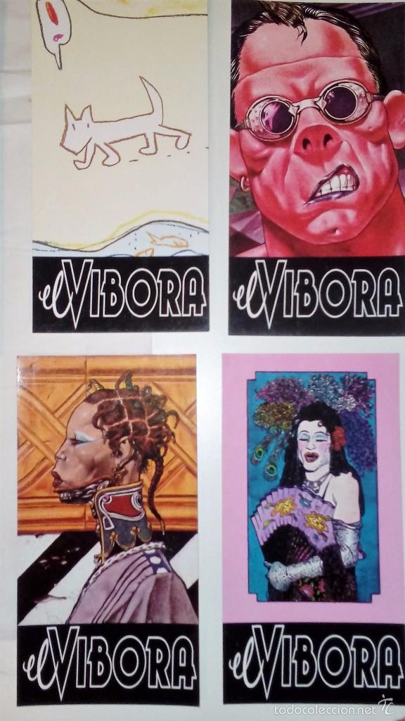 C&oacute;mics: 18 tarjetas EL VIBORA-Ediciones la C&uacute;pula. - Foto 2