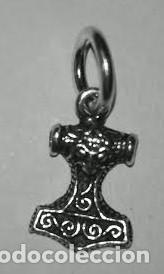C&oacute;mics: colgante martillo thor en plata de ley - 12mm - Foto 1