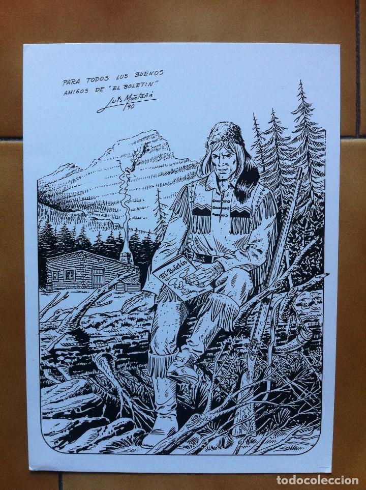 C&oacute;mics: POSTAL DE LUIS MONTA&Ntilde;&Aacute; - 21X16CMS - Foto 1
