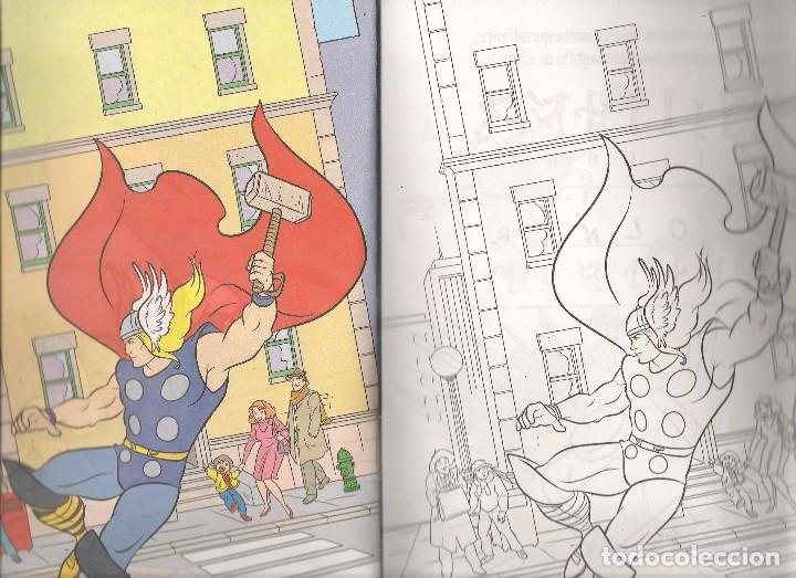 C&oacute;mics: THOR, THE MIGHTY.  MEGACOLOR. LIBRO PARA COLOREAR. MARVEL 2011. (C/A54) - Foto 3