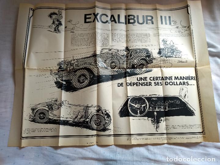 C&oacute;mics: Poster Les Droles de Coucous de la revista Spirou francesa + poster/dibujo automovil&iacute;stico de Jidehe