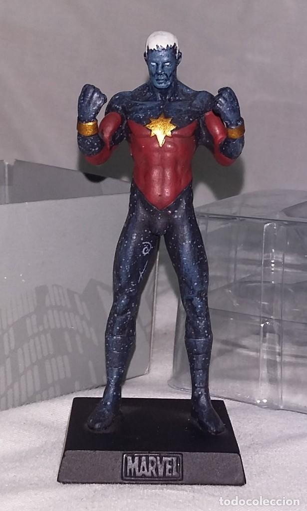 C&oacute;mics: Figura de Plomo Marvel N&ordm; 46 Captain Marvel. Con Caja. - Foto 3