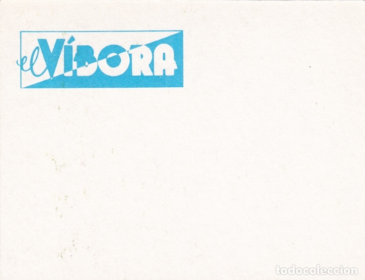 C&oacute;mics: Carratal&aacute;. Tarjeta El V&iacute;bora 1984 - Foto 2