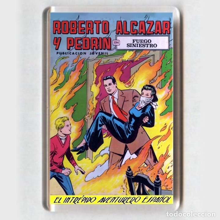 C&oacute;mics: IMAN acr&iacute;lico NEVERA # COMIC - ROBERTO ALCAZAR Y PEDRIN - Foto 1