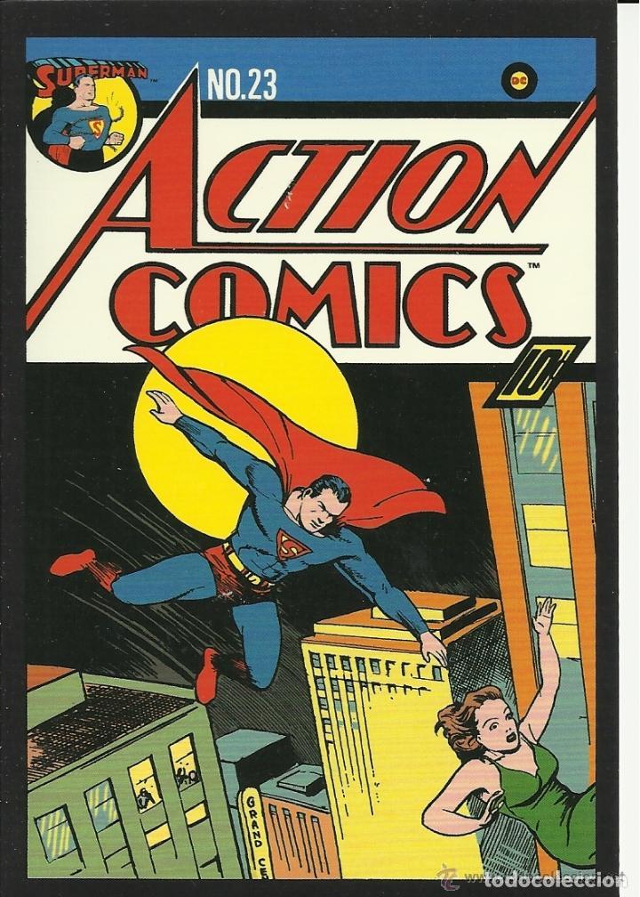 C&oacute;mics: postal portada DC COMICS CLASICOS-ACTION COMIC SUPERMAN - Foto 1