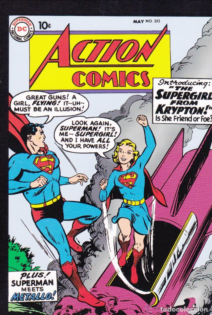 C&oacute;mics: postal portada DC COMICS CLASICOS-ACTION COMICS SUPERMAN N&ordm; 252 - Foto 1