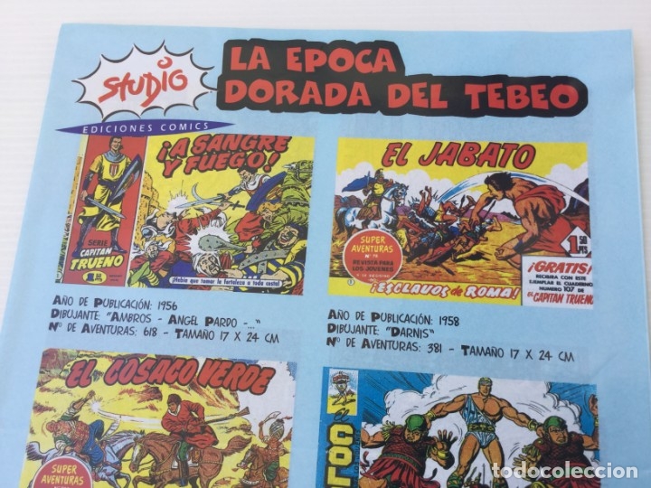 C&oacute;mics: Folleto publicitario Studio Ediciones Comics &ndash; 1998 - Foto 2