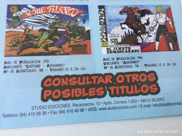 C&oacute;mics: Folleto publicitario Studio Ediciones Comics &ndash; 1998 - Foto 7