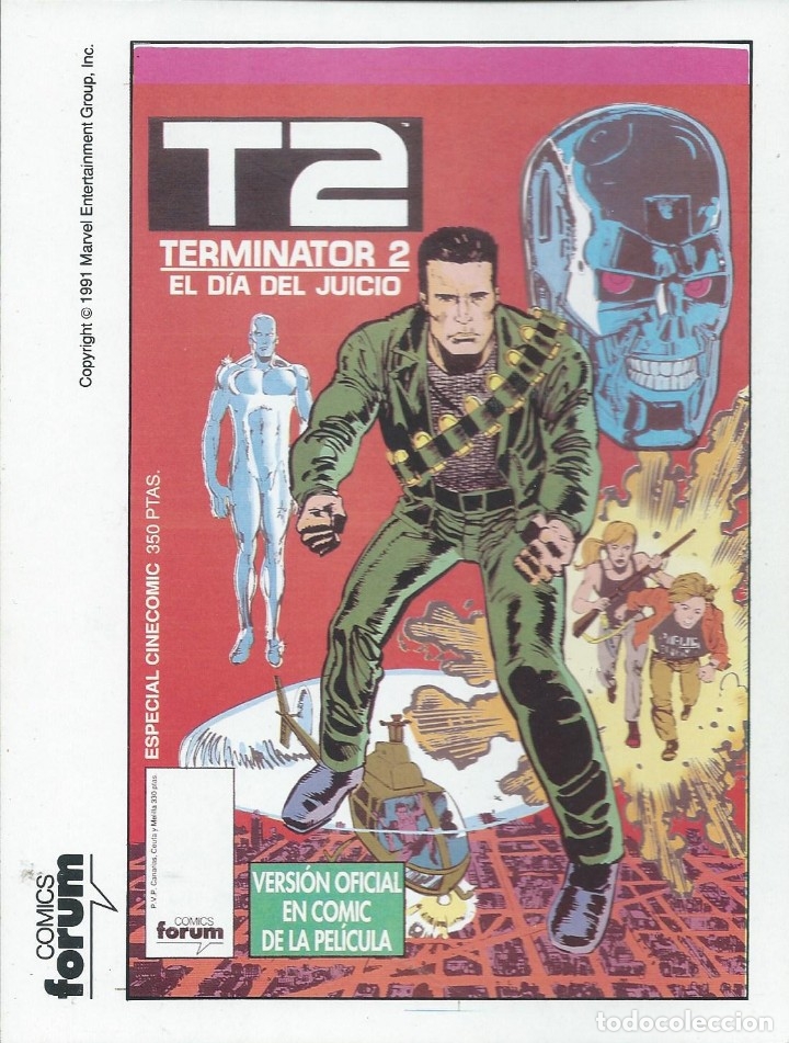 C&oacute;mics: TERMINATOR 2. POSTAL PROMO MARVEL-FORUM - Foto 1