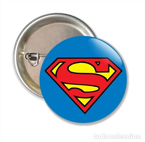 C&oacute;mics: CHAPA ALFILER 38 MM - COMIC - SUPERMAN - Foto 1