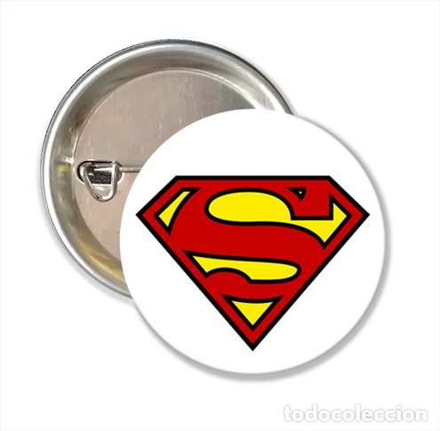 C&oacute;mics: CHAPA ALFILER 38 MM - COMIC - SUPERMAN - Foto 1