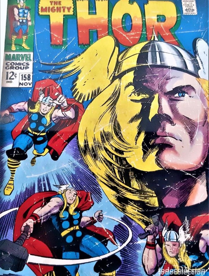 C&oacute;mics: Thor, Marvel portada c&oacute;mic Lamina enmarcada 23x32 - Foto 3