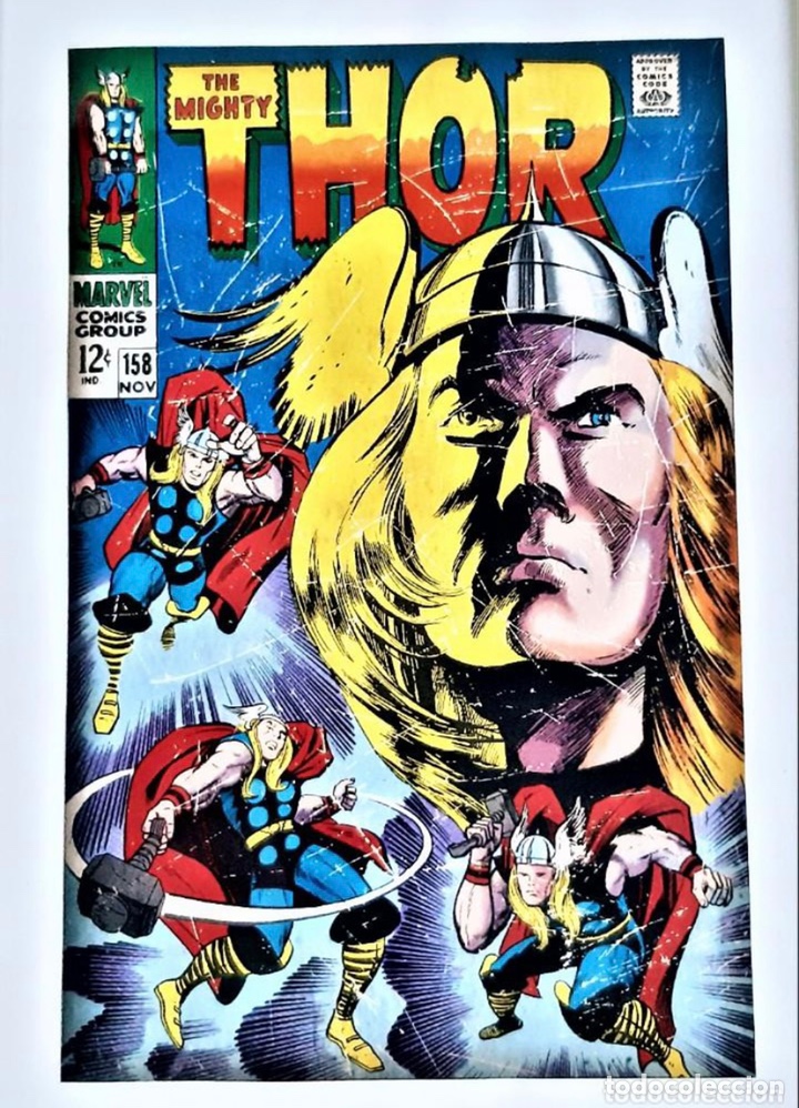 C&oacute;mics: Thor, Marvel portada c&oacute;mic Lamina enmarcada 23x32 - Foto 2