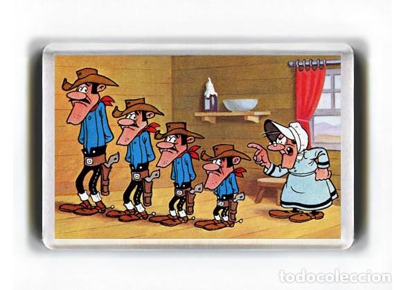 Comics: IMAN ACRILICO NEVERA - COMIC - LUCKY LUKE (MA DALTON E HIJOS)