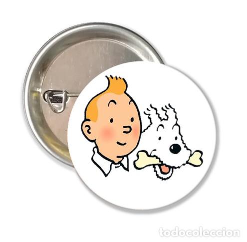 C&oacute;mics: CHAPA ALFILER 38 MM - COMIC - TINTIN - Foto 1