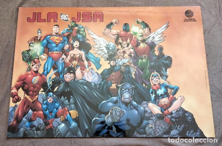 C&oacute;mics: POSTER JLA JSA DC COMICS. 100 X 70 CM. COMO NUEVO. - Foto 1