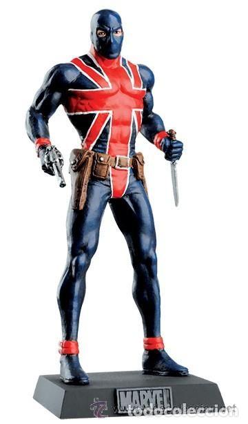 C&oacute;mics: Figura de plomo Marvel 107 Union Jack. Con caja. - Foto 1