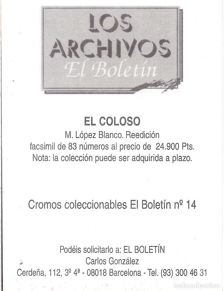 C&oacute;mics: LOS CROMOS DEL BOLET&Iacute;N N&ordm; 14 - Foto 2