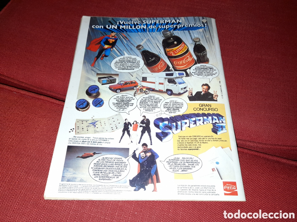 C&oacute;mics: Publicidad de Coca-Cola y Superman 2 la pelicula. - Foto 1