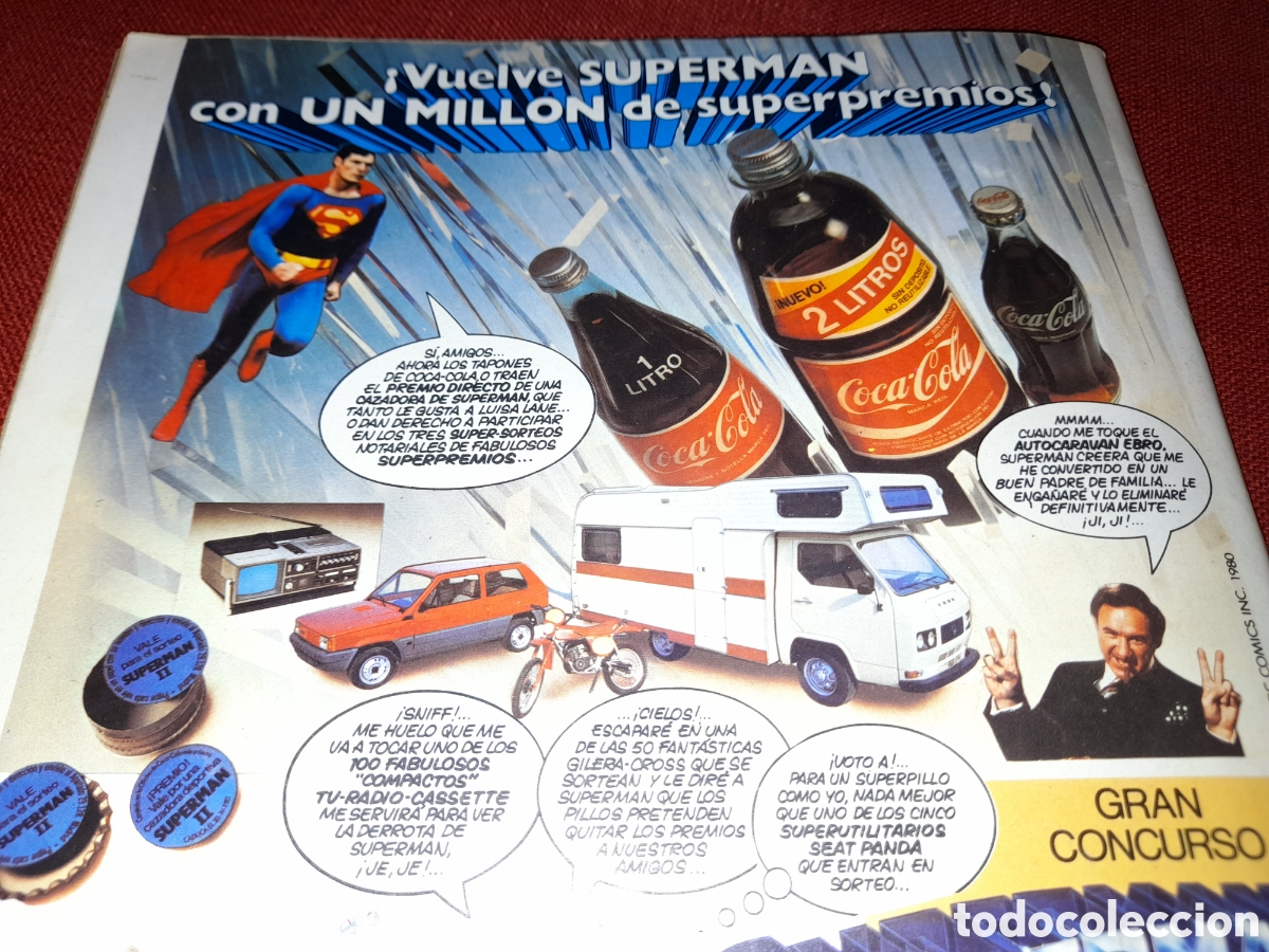 C&oacute;mics: Publicidad de Coca-Cola y Superman 2 la pelicula. - Foto 2