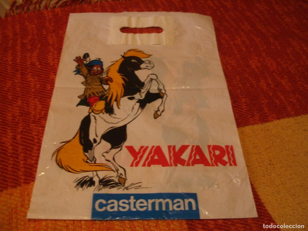 C&oacute;mics: BOLSA DE PL&Aacute;STICO VINTAGE C&Oacute;MICS CASTERMAN YAKARI - Foto 1