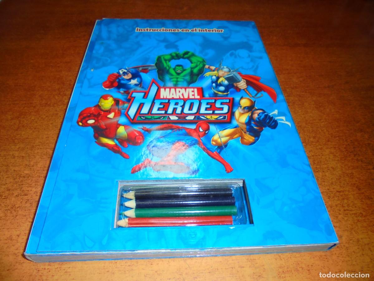 C&oacute;mics: LIBRO DE PLANTILLAS MARVEL (OJO, SIN PEGATINAS) - Foto 2
