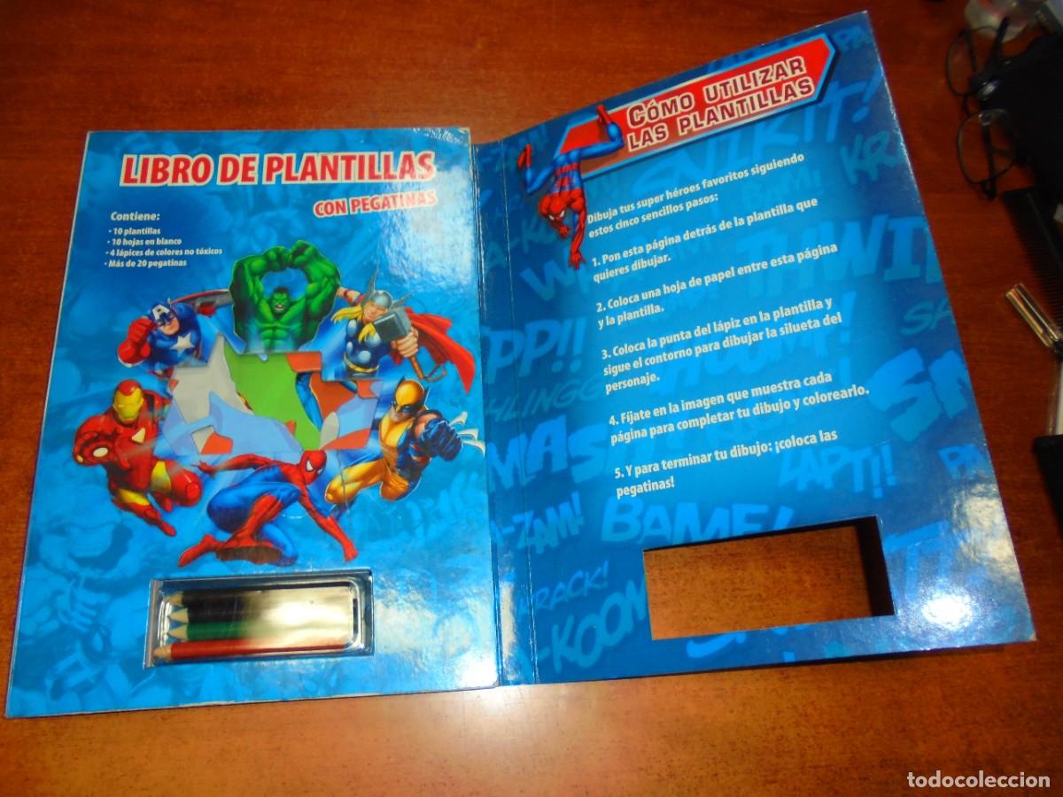 C&oacute;mics: LIBRO DE PLANTILLAS MARVEL (OJO, SIN PEGATINAS) - Foto 3