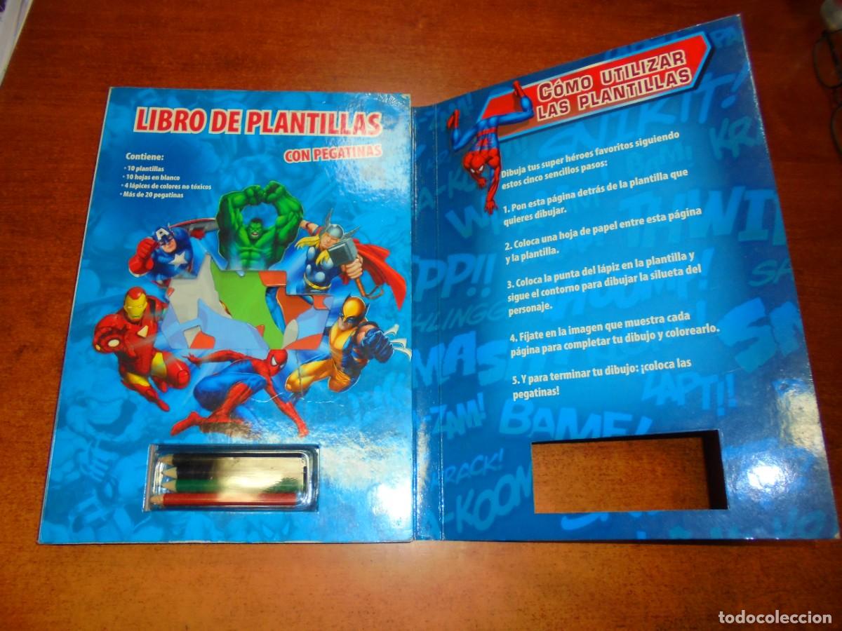 C&oacute;mics: LIBRO DE PLANTILLAS MARVEL (OJO, SIN PEGATINAS) - Foto 4