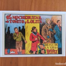 Cómics: FICHA - PORTADA DEL Nº 1 DE HOJAS DE LA VIDA DE TOÑITO Y LOLITA - BEITIA & ILLERA (149). Lote 402192684