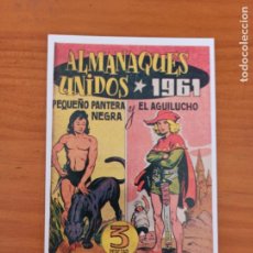 Cómics: FICHA - PORTADA PRIMER ALMANAQUE DE PEQUEÑO PANTERA NEGRA / EL AGUILUCHO - BEITIA & ILLERA (149). Lote 402962879