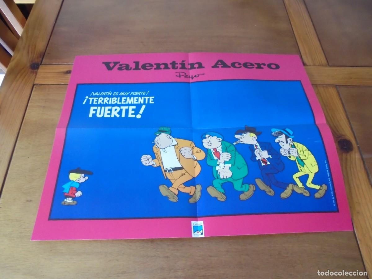 C&oacute;mics: POSTER COMIC: VALENT&Iacute;N ACERO (BENITO SANS&Oacute;N, O B&Ecirc;NOIT BRISEFER), DE PEYO - Foto 2