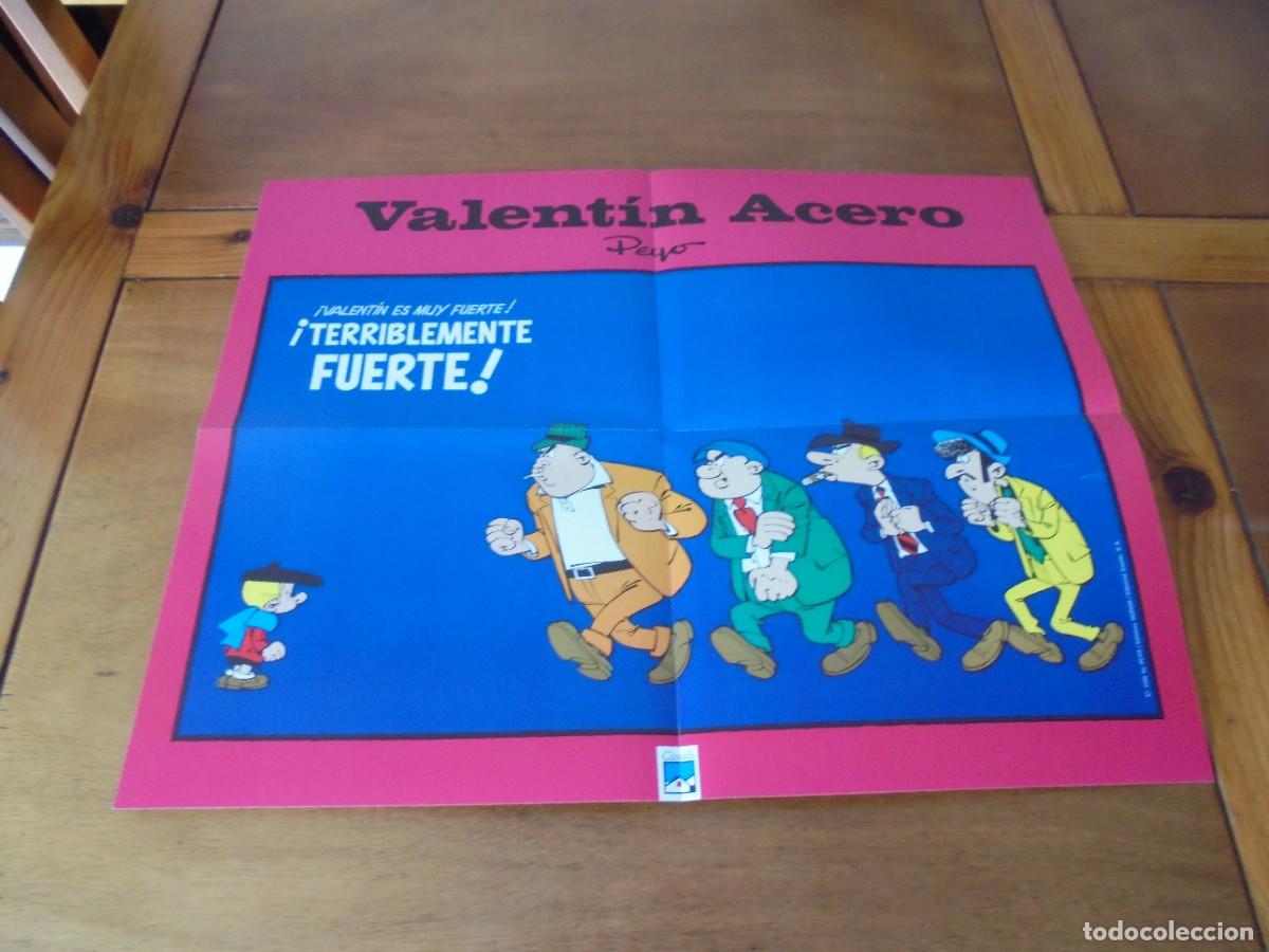 C&oacute;mics: POSTER COMIC: VALENT&Iacute;N ACERO (BENITO SANS&Oacute;N, O B&Ecirc;NOIT BRISEFER), DE PEYO - Foto 3