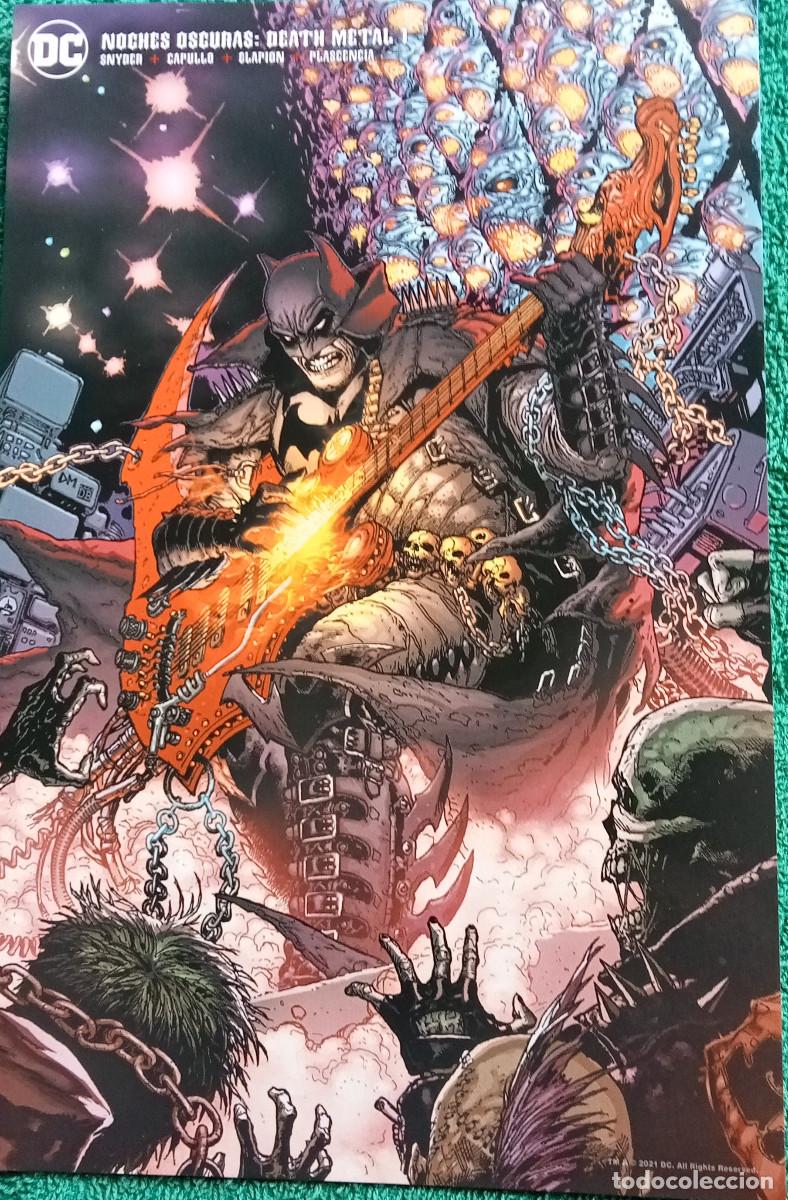 C&oacute;mics: L&aacute;mina Noches oscuras Death metal Capullo Batman