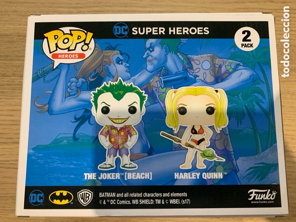 Pack Figuras Funko Pop Joker Beach y Harley Quinn - Exclusivo
