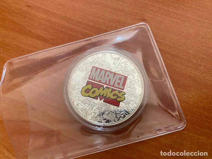 C&oacute;mics: MONEDA MARVEL BA&Ntilde;ADA EN PLATA EDICION LIMITADA IRON MAN ENCAPSULADA (P1) - Foto 2