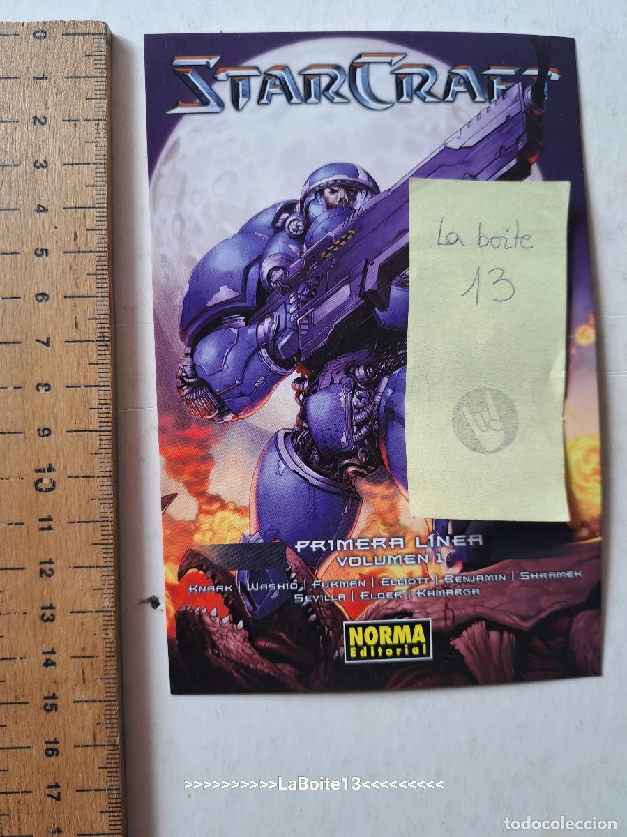 C&oacute;mics: FLYER POSTAL COMIC STARCRAFT PRIMERA LINEA SIN USO - Foto 1