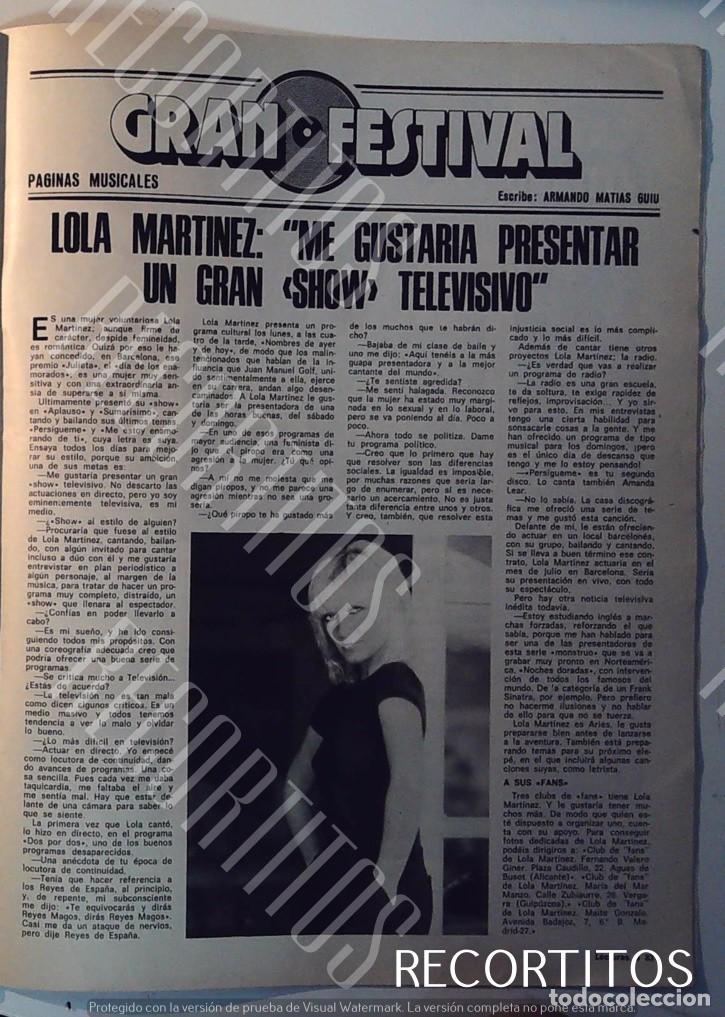 C&oacute;mics: LOLA MARTINEZ CANTANTE - Foto 1