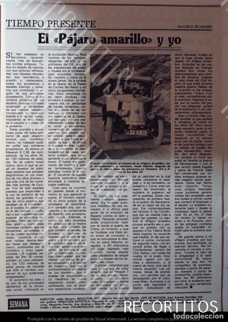 C&oacute;mics: el pajaro amarillo coches clasicos - Foto 1