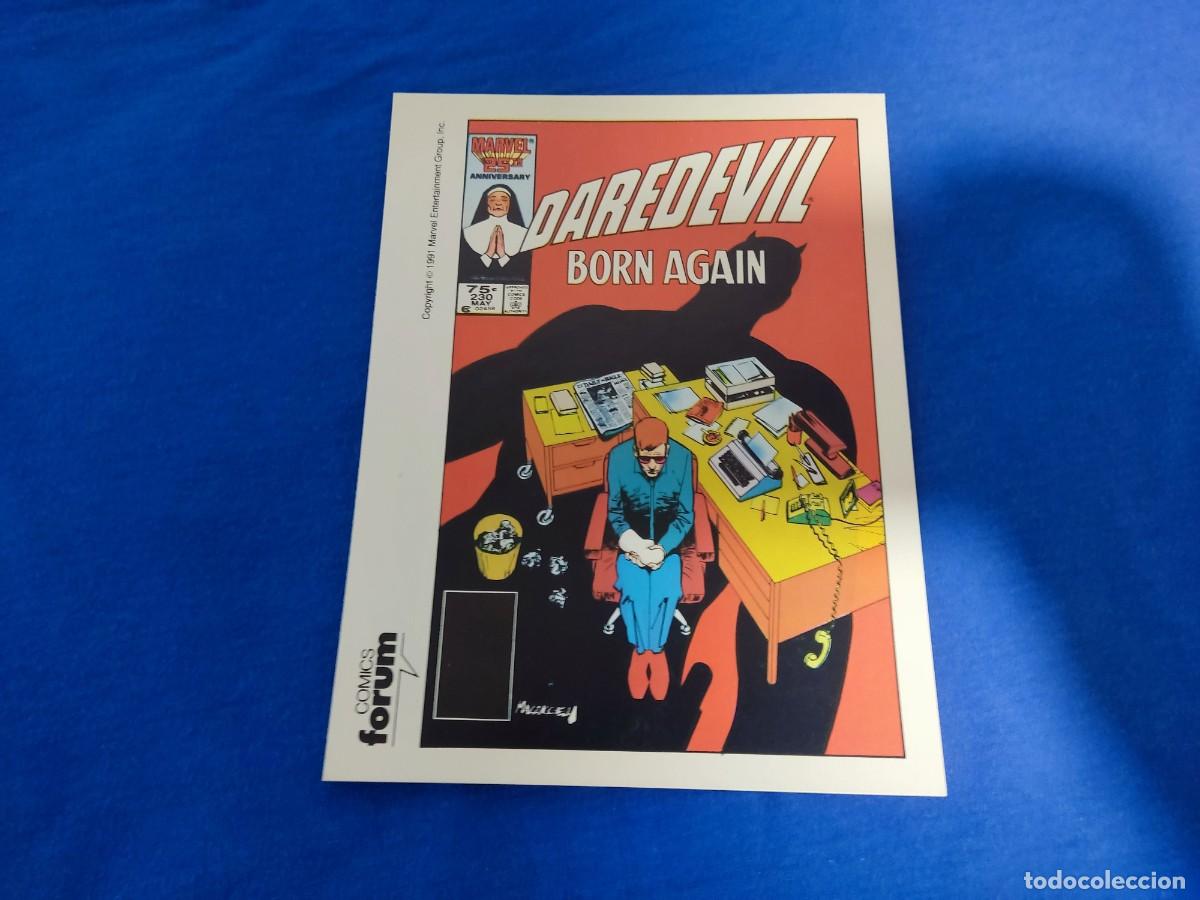 C&oacute;mics: POSTAL COMIC DAREDEVIL BORN AGAIN 1991 MARVEL FORUM - Foto 1