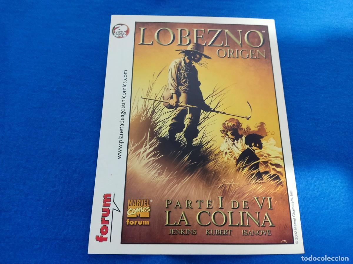 C&oacute;mics: POSTAL COMIC FORUM MARVEL LOBEZNO ORIGEN LA COLINA 2002 - Foto 1
