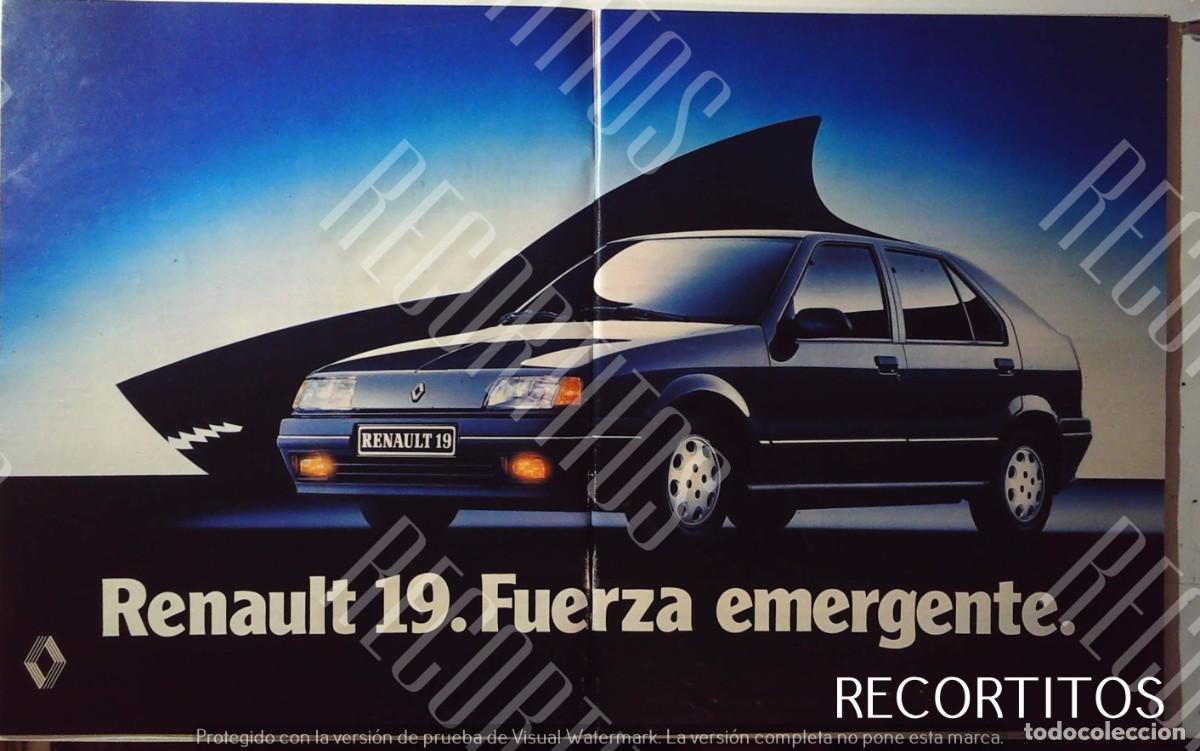 C&oacute;mics: RENAULT 19 ANUNCIO PUBLICIDAD - Foto 1