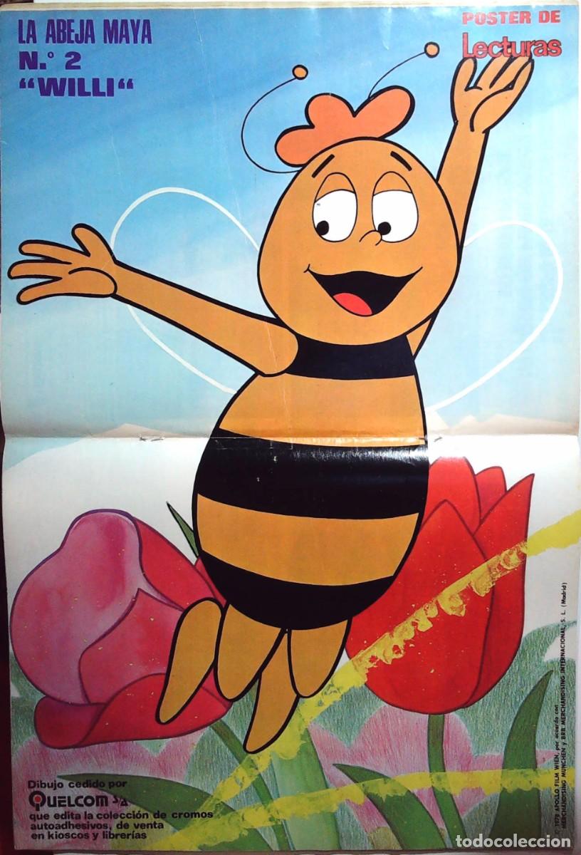 C&oacute;mics: POSTER LA ABEJA MAYA WILLY WILLIE QUELCOM LECTURAS N 2 1978 - Foto 1
