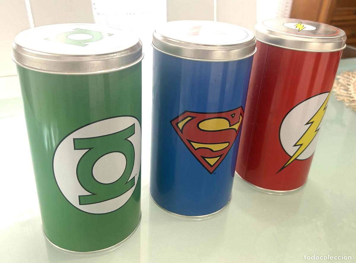 C&oacute;mics: PACK LOTE 3 latas DC Comics Superman, Linterna verde y Flash - Foto 2