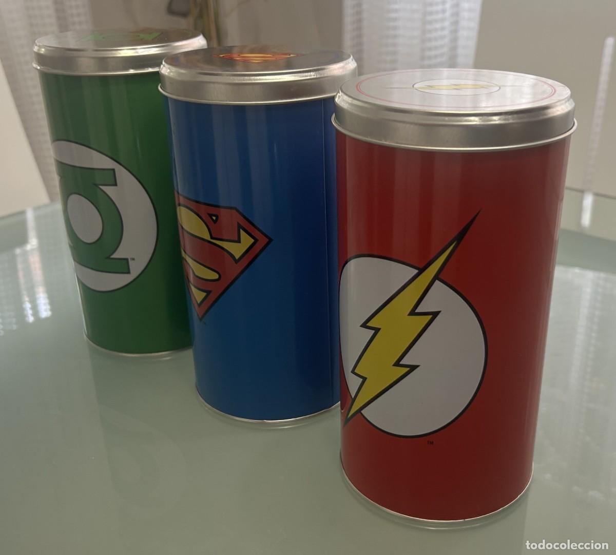C&oacute;mics: PACK LOTE 3 latas DC Comics Superman, Linterna verde y Flash - Foto 3