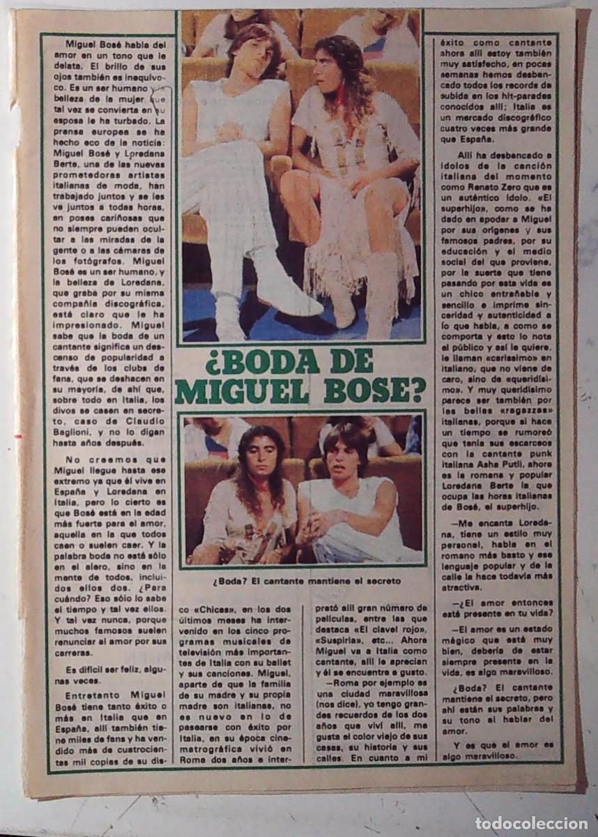 C&oacute;mics: MIGUEL BOSE LOREDANA BERTE - Foto 1