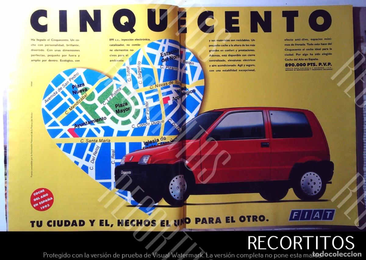 C&oacute;mics: FIAT CINQUECENTO ANUNCIO PUBLICIDAD - Foto 1