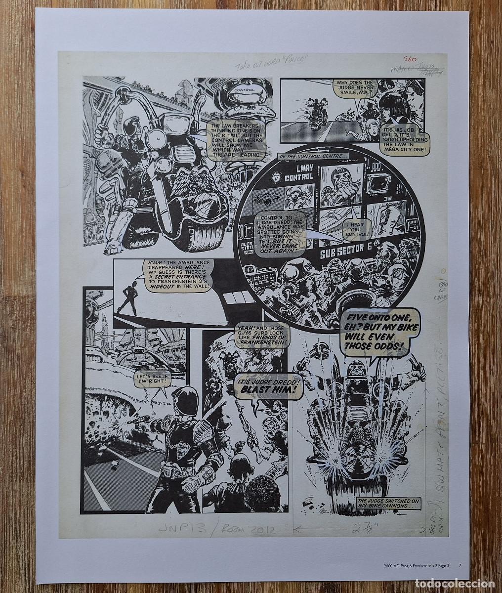 C&oacute;mics: Judge Dredd 2000 AD Prog 6 Frankenstein 2 by Mick McMahon - Facs&iacute;mil - Foto 1