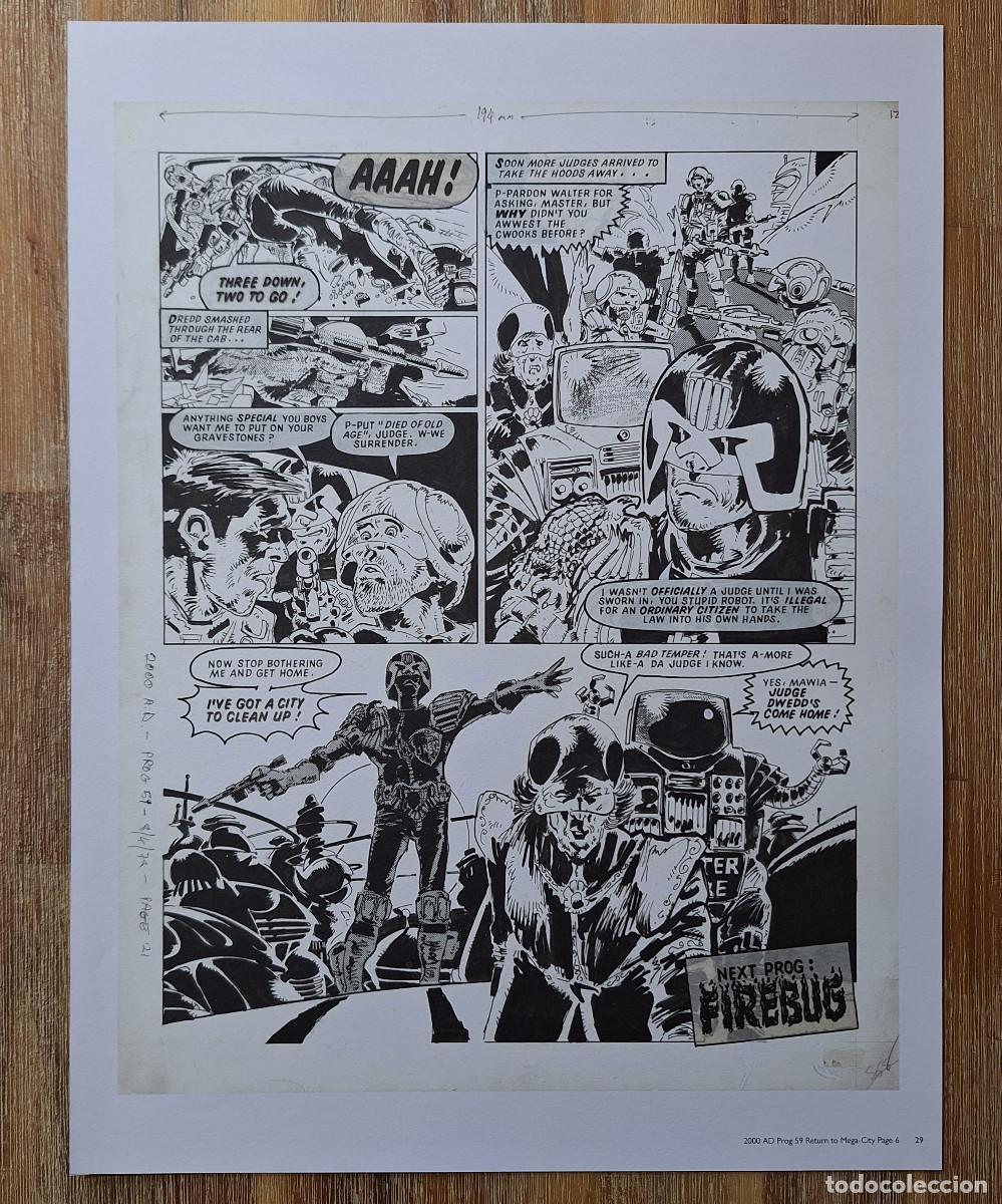 C&oacute;mics: Judge Dredd 2000 AD Return to Mega-City / Firebug by Mick McMahon - Facs&iacute;mil - Foto 1