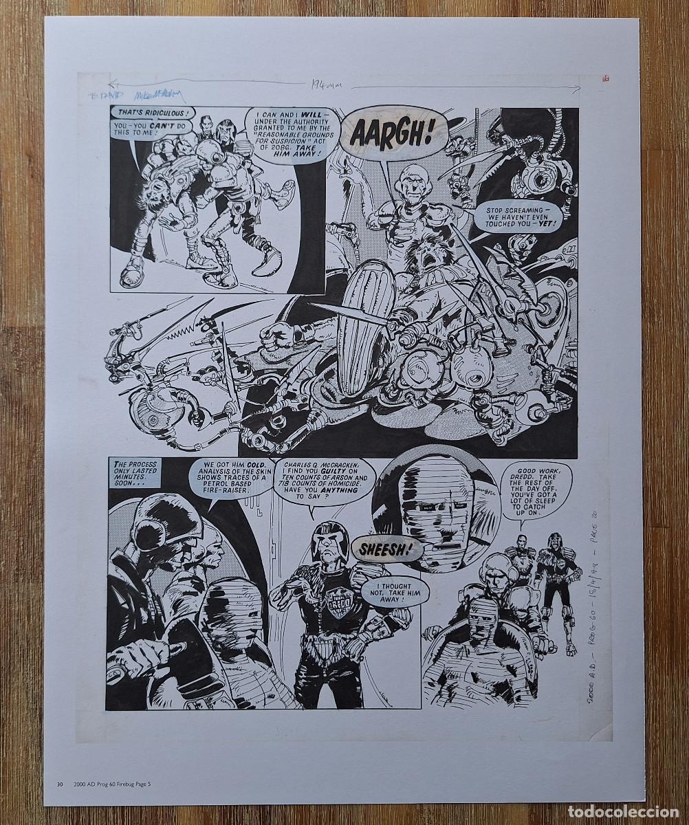 C&oacute;mics: Judge Dredd 2000 AD Return to Mega-City / Firebug by Mick McMahon - Facs&iacute;mil - Foto 2