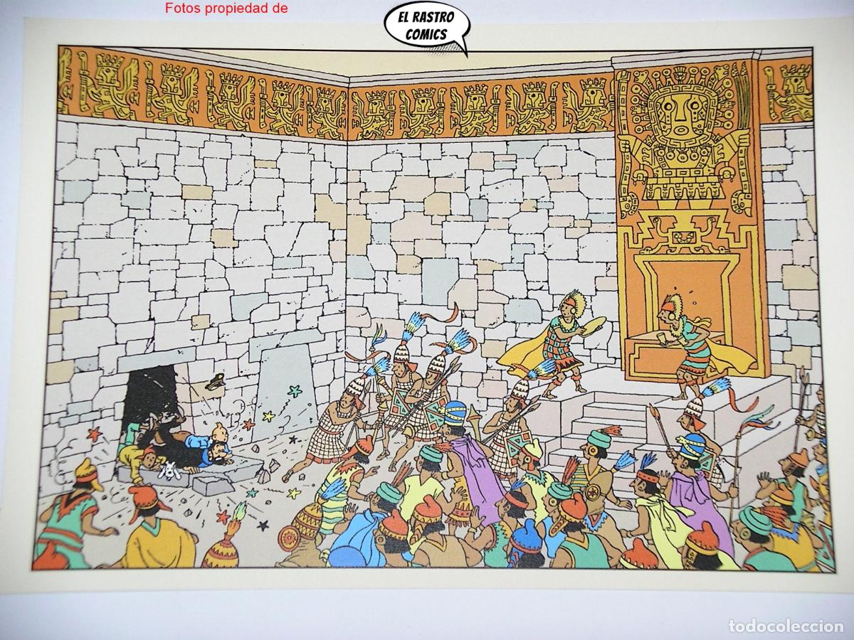 C&oacute;mics: Tintin, el Templo del Sol, l&aacute;mina, (C), (X3) - Foto 1